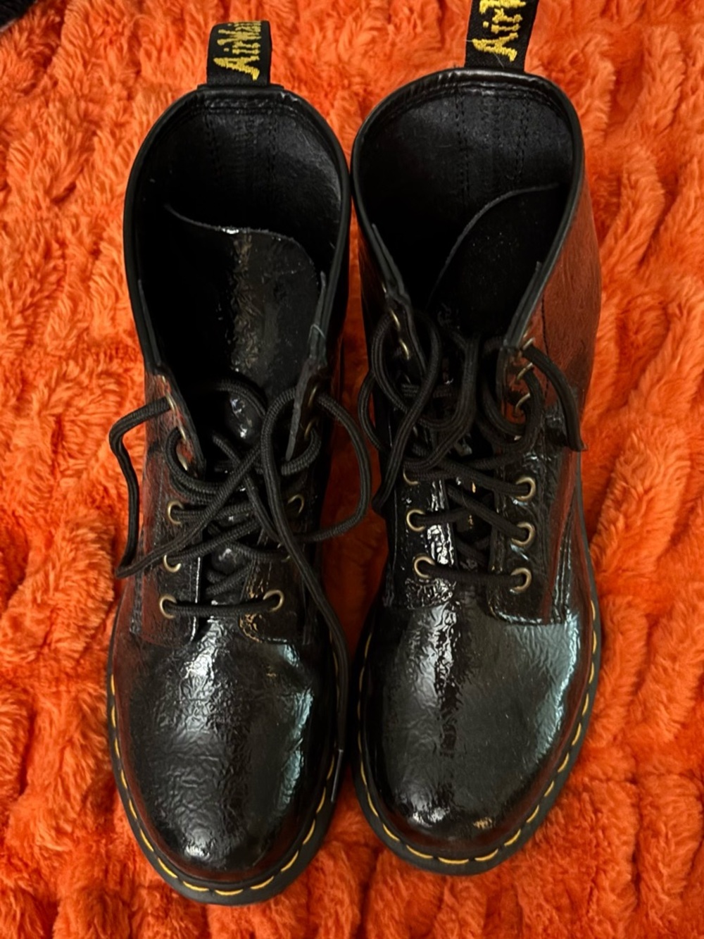 Dr. Martens 1460 Distressed Patent Leather Boots